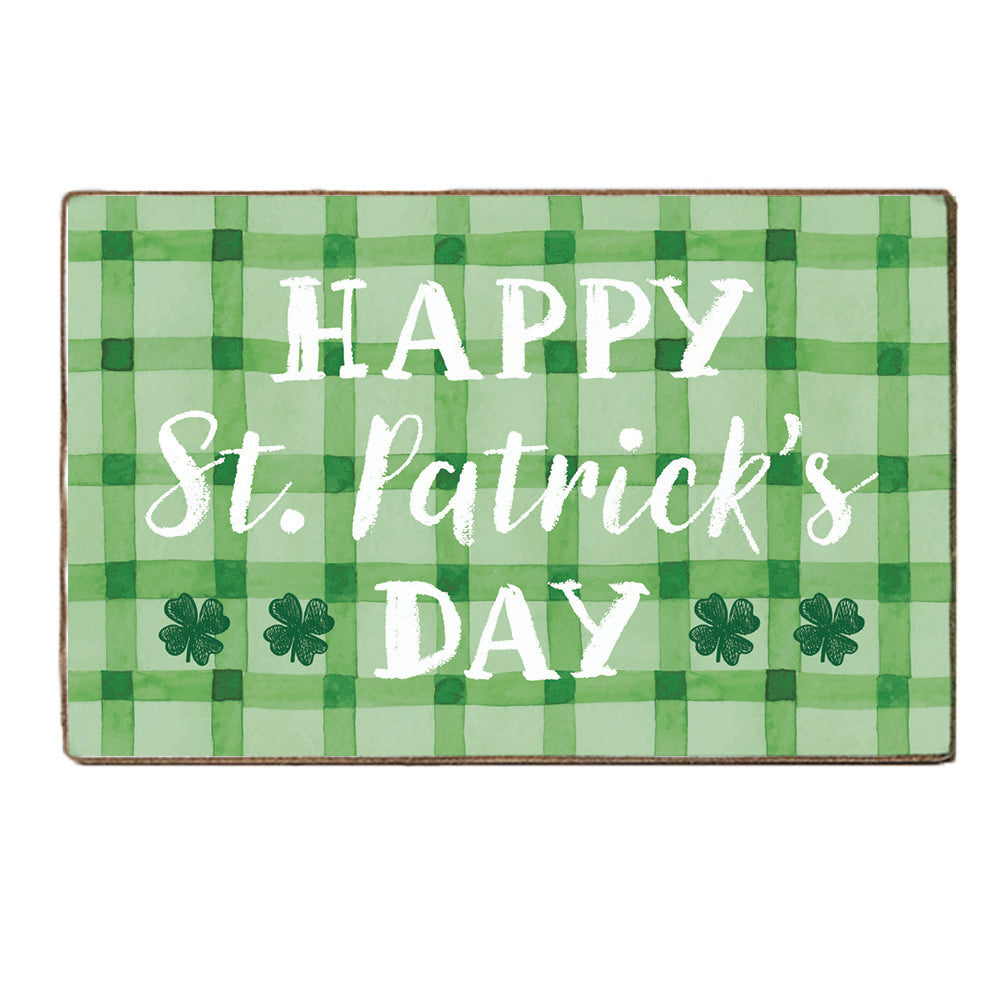Happy St. Patrick's Day  Block Sign