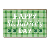Happy St. Patrick's Day  Block Sign