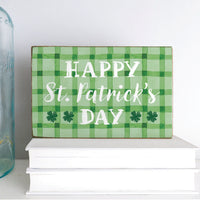 Happy St. Patrick's Day  Block Sign