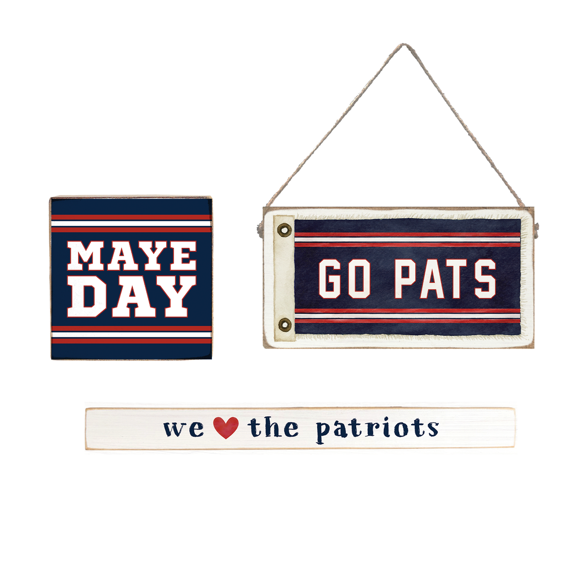 New England Football Decor Bundle