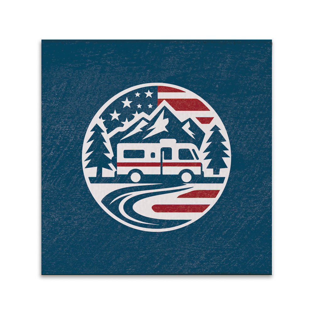 Patriotic RV Adventure Coaster