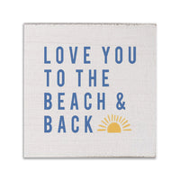 Love You To The Beach Sunset Coaster