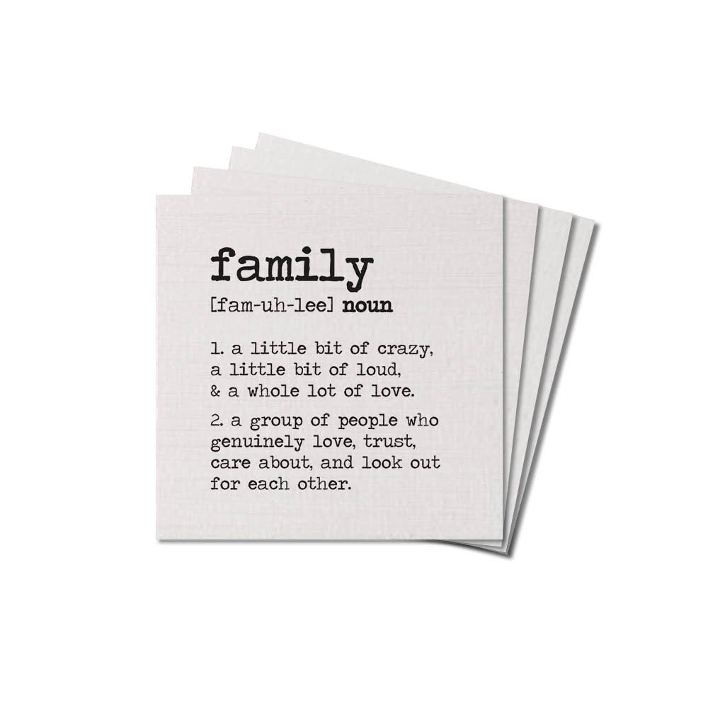 Family Noun Coaster Set