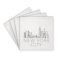 New York Line Art Coaster Set