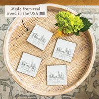 New York Line Art Coaster Set