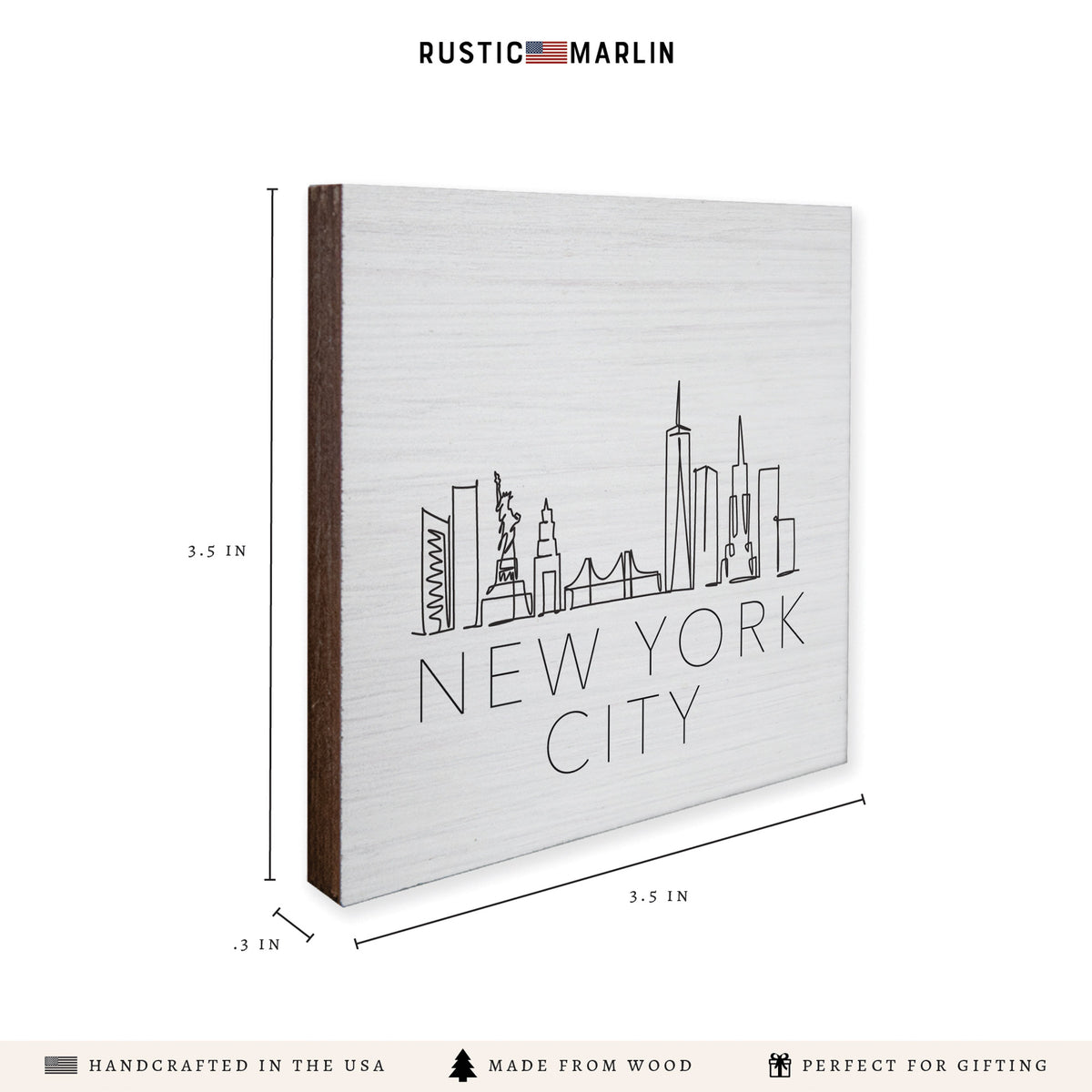 New York Line Art Coaster Set
