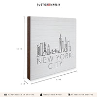 New York Line Art Coaster Set