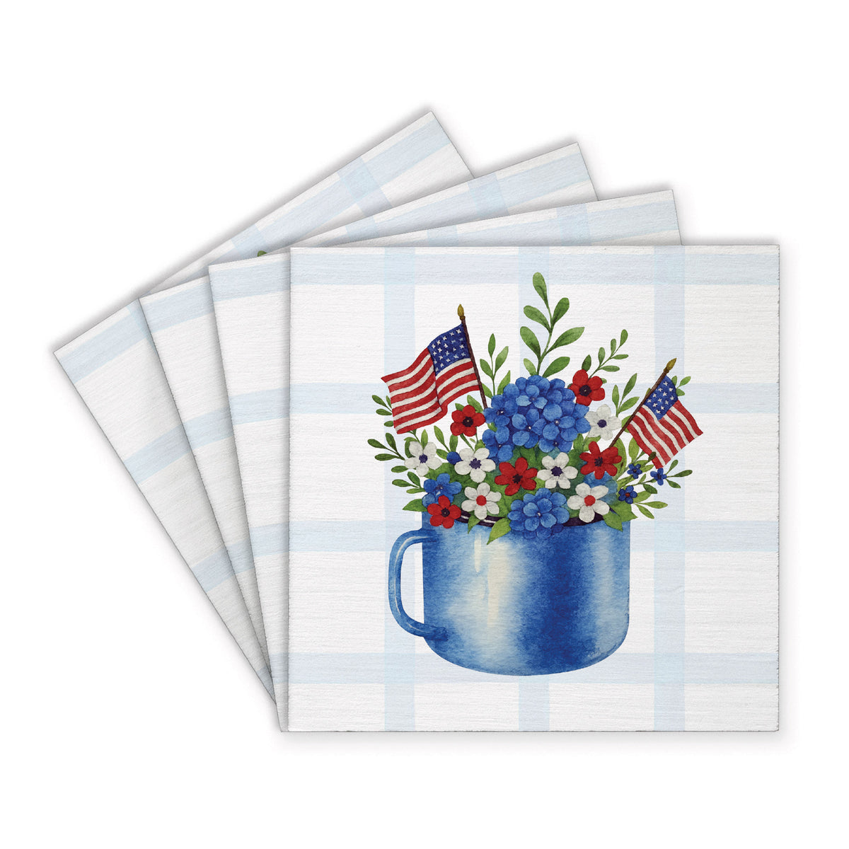 American Bloom Mug Coaster Set