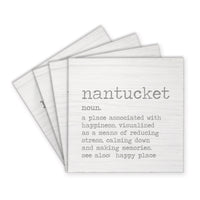 Nantucket Grey Definition Coaster Set