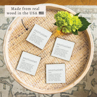 Nantucket Grey Definition Coaster Set