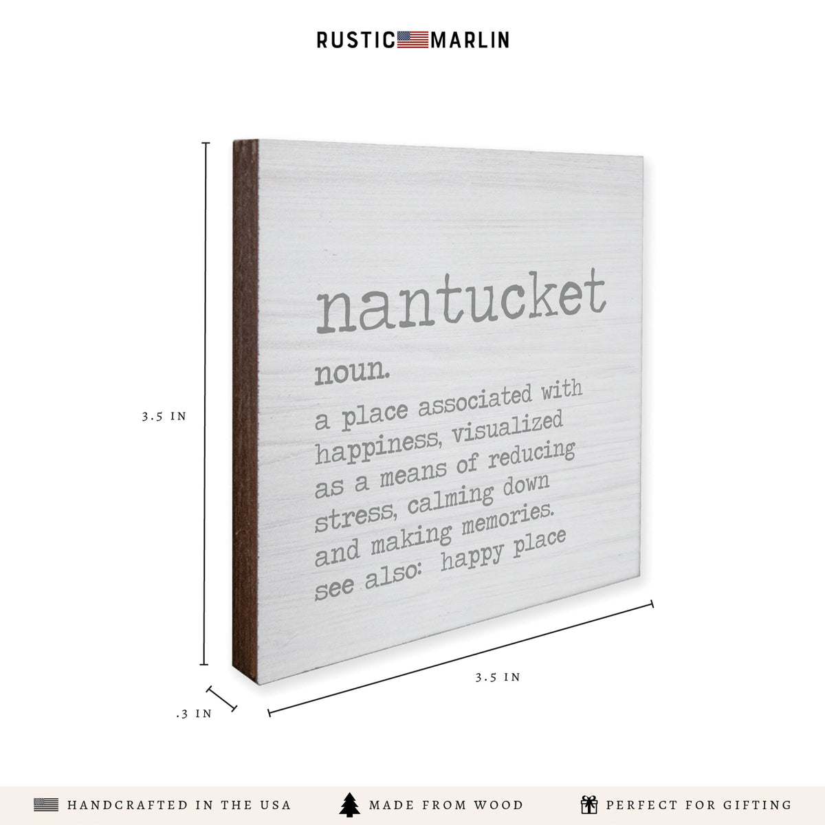 Nantucket Grey Definition Coaster Set