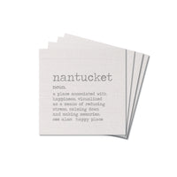 Nantucket Grey Definition Coaster Set