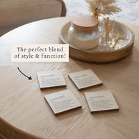 Sconset Grey Definition Coaster Set