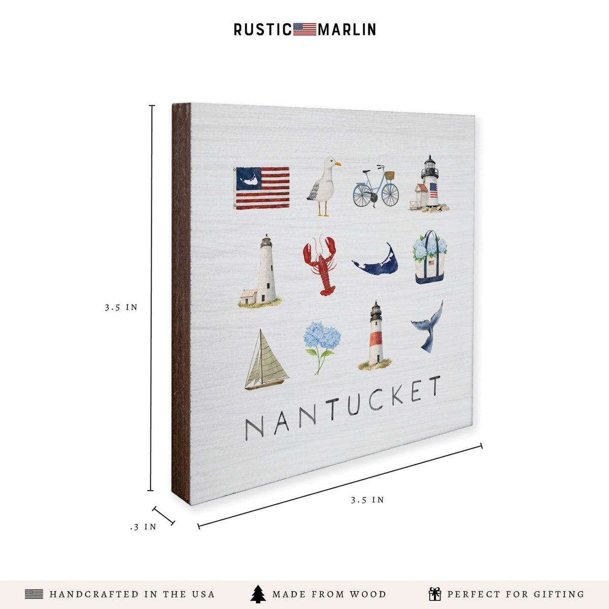 Nantucket Icons Coaster Set