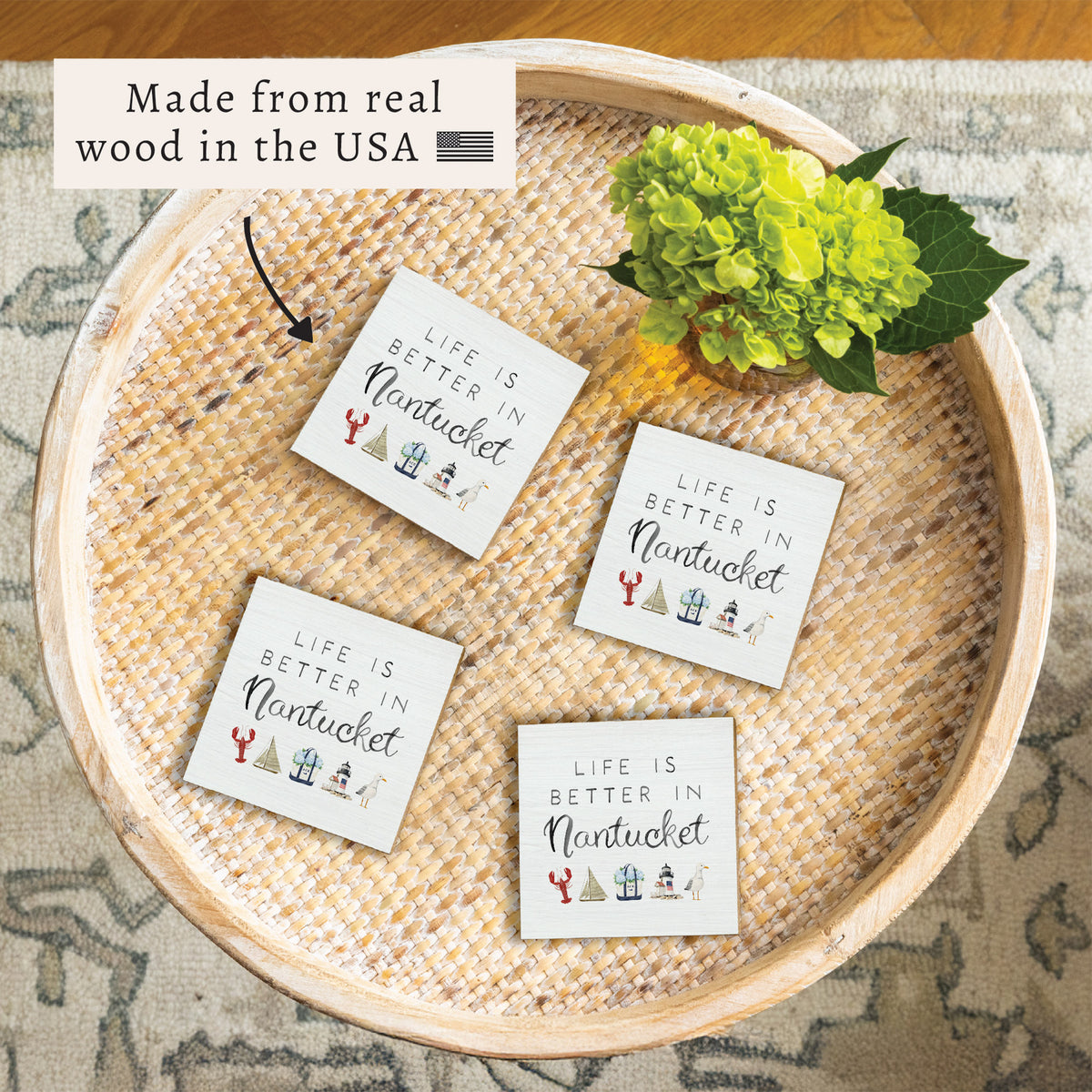 Life Is Better On Nantucket Coaster Set