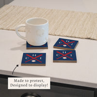 Chi Cubs Baseball Bats Coaster