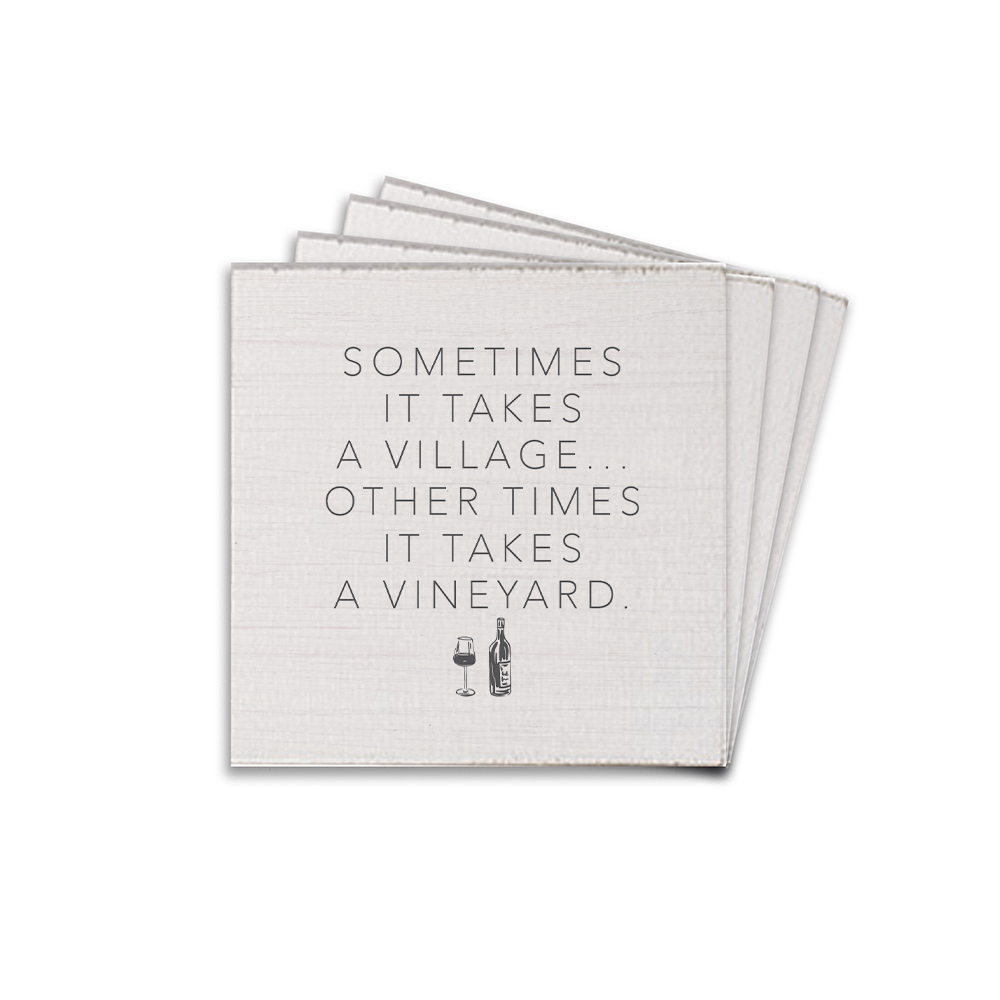 Takes A Vineyard Coaster Set