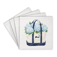 Hydrangea Cape Cod Boat Tote  Coaster Set