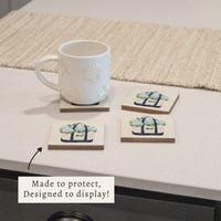 Hydrangea Cape Cod Boat Tote  Coaster Set