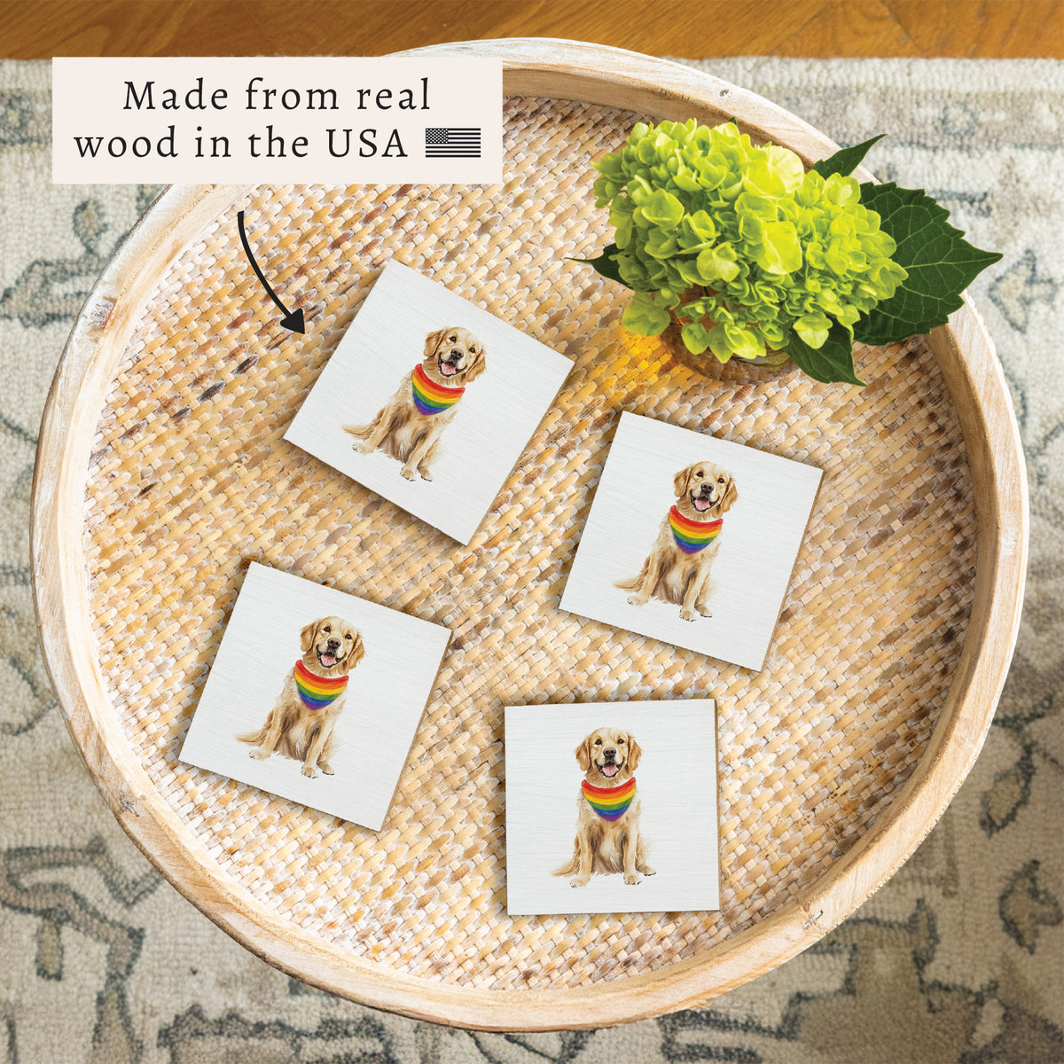 Pride Dog  Coaster Set