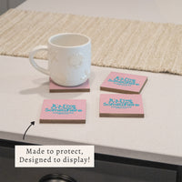 *It’s 5 O’Clock Somewhere Pink Coaster Set
