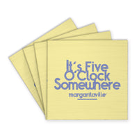 *It’s 5 O’Clock Somewhere Yellow Coaster Set