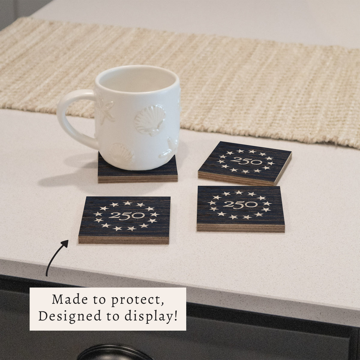 FOV Freedom 250 Coaster Set - Blue