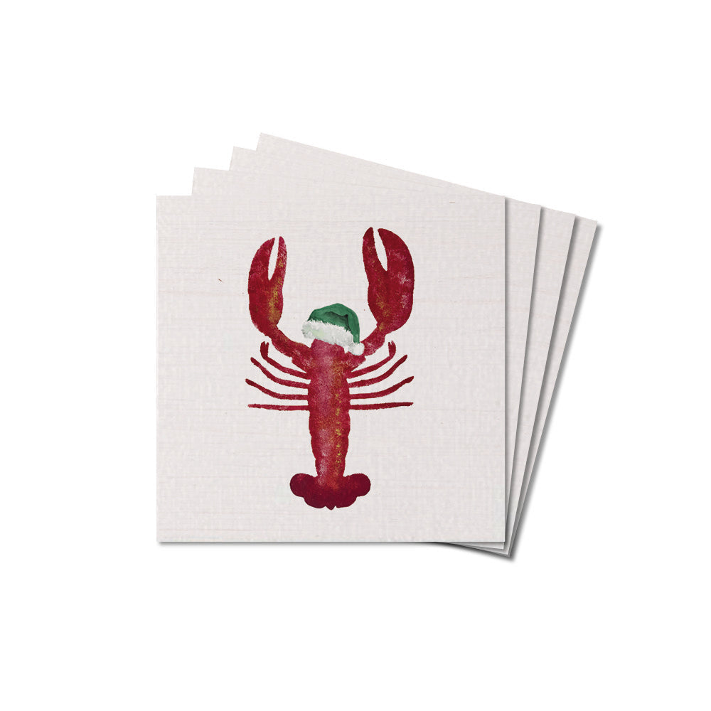 Santa Lobster Coaster Set