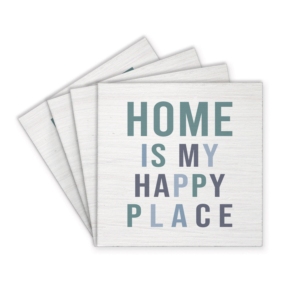 Happy Place Home Coaster Set