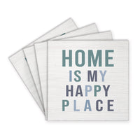 Happy Place Home Coaster Set