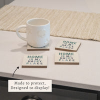 Happy Place Home Coaster Set