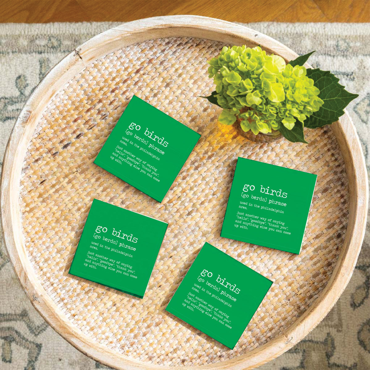 Philly Go Birds Definition Coaster Set
