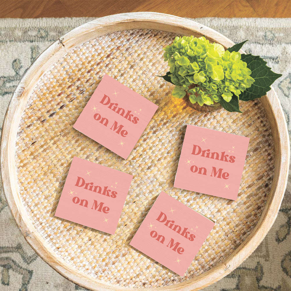 Drinks on Me Coaster Set