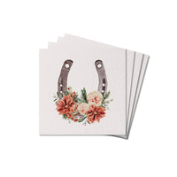 Floral Horseshoe Coaster Set