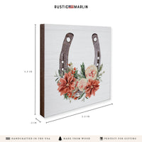 Floral Horseshoe Coaster Set