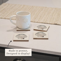 Watercolor Shell Coaster Set