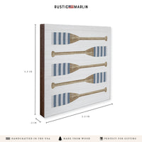 Striped Oars Coaster Set