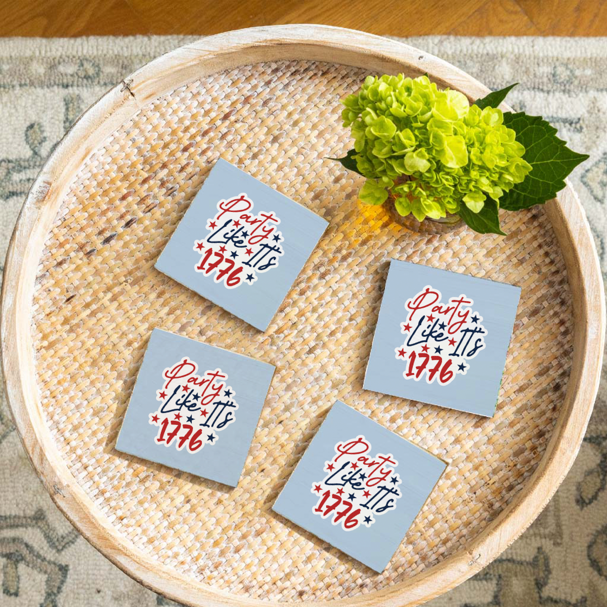 Party Like It's 1776 Coaster Set