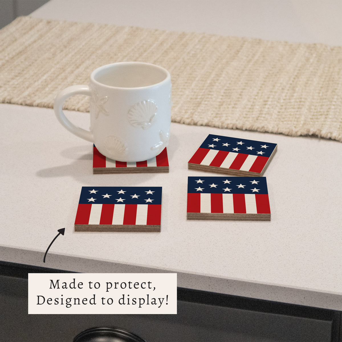 Americana Coaster Set