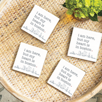 My Heart Is In Boston Coaster Set