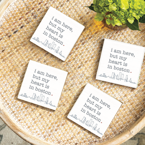 My Heart Is In Boston Coaster Set