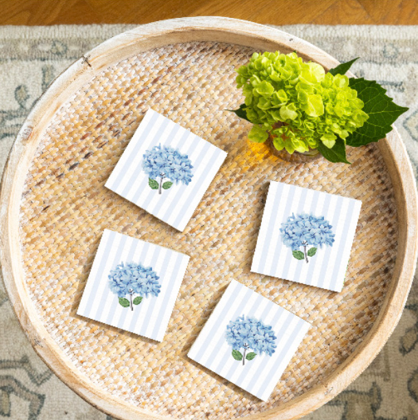 Endless Summer Hydrangea Coaster Set