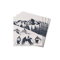 Retro Ski Run Coaster Set