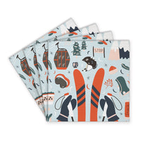 Chairlift Charm Coaster Set