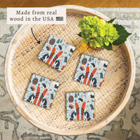 Chairlift Charm Coaster Set
