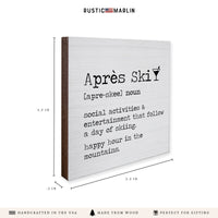 Apres Ski Definition Coaster Set