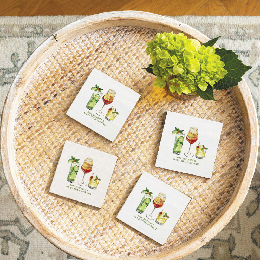 Have Yourself a Merry Little Cocktail Coaster Set