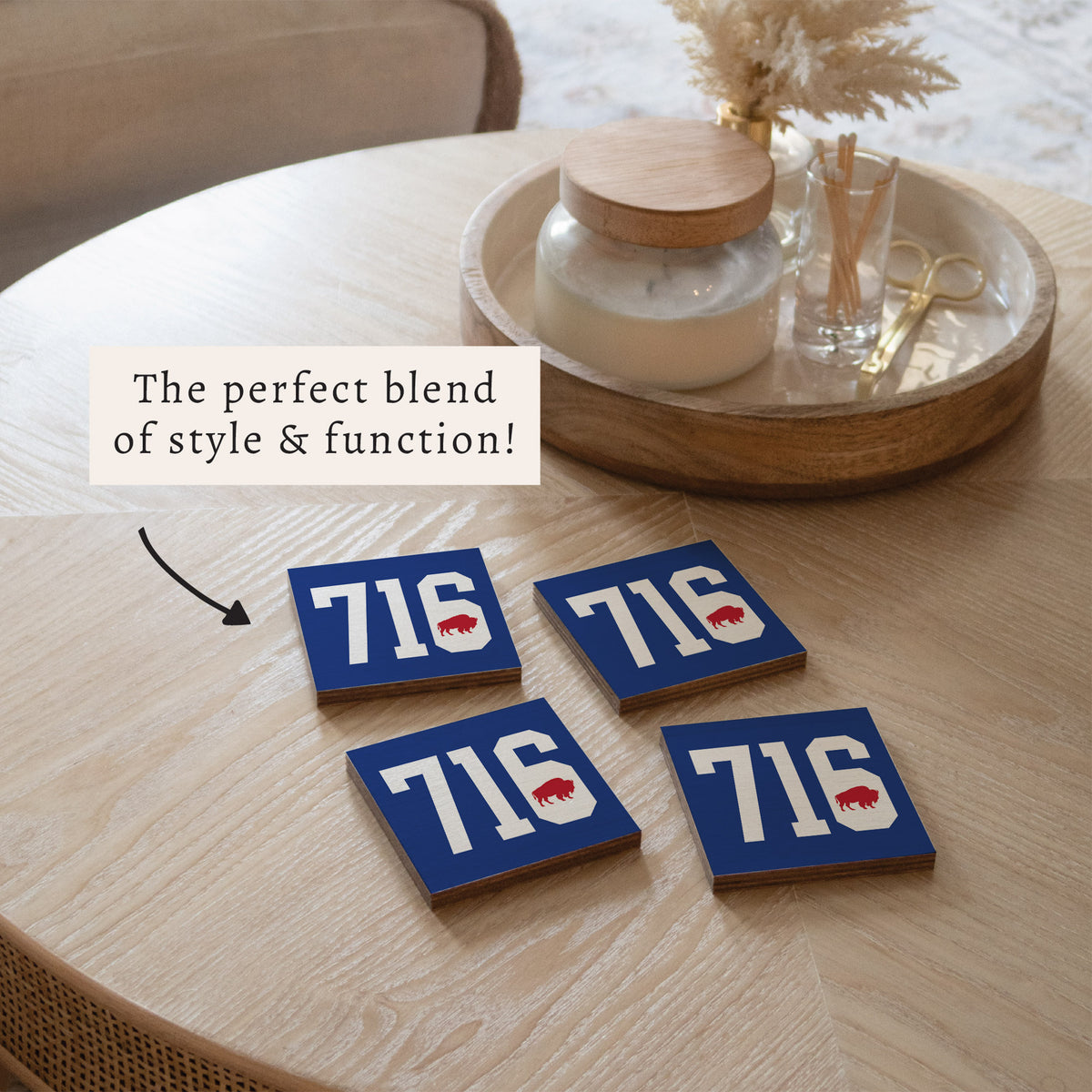 716 Buffalo Coaster Set