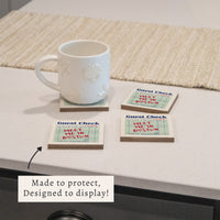 Boston Guest Check Coaster Set