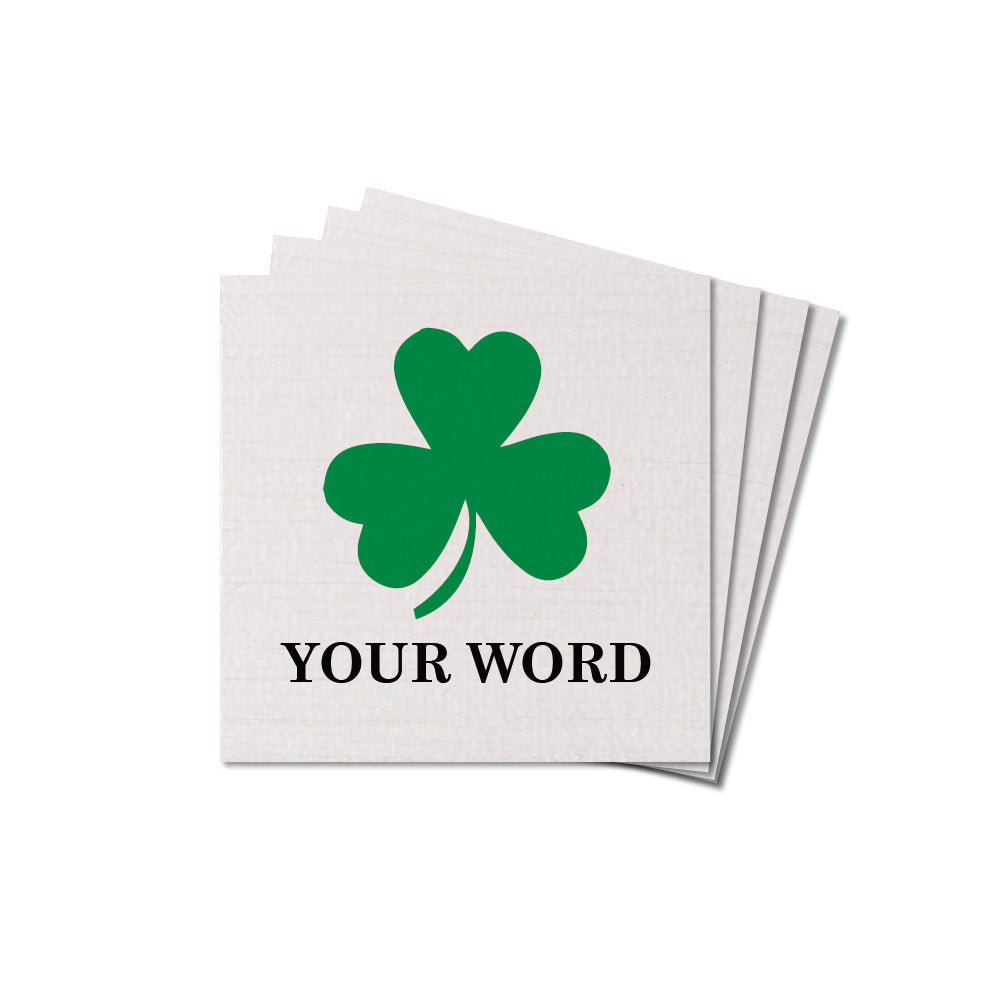 Shamrock Personalized Coaster Set